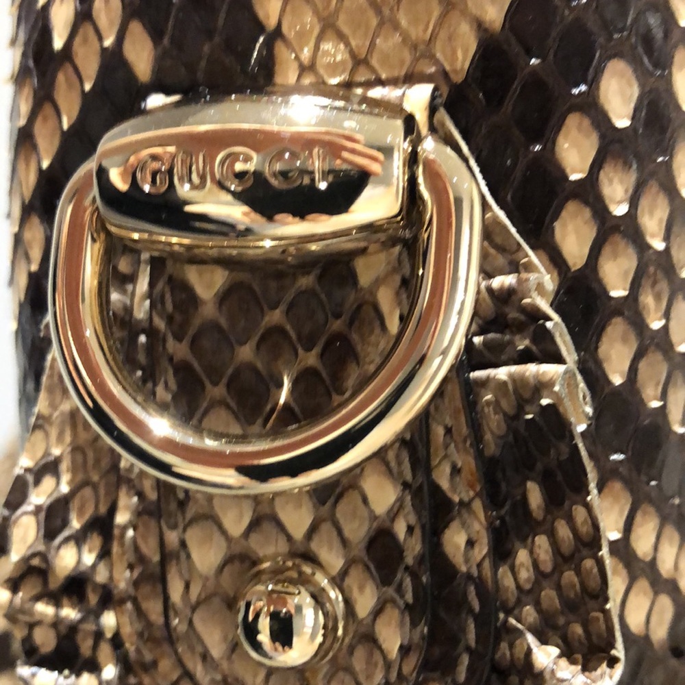 🍒HPx2🍒Gucci Python Hobo - Picture 2 of 7